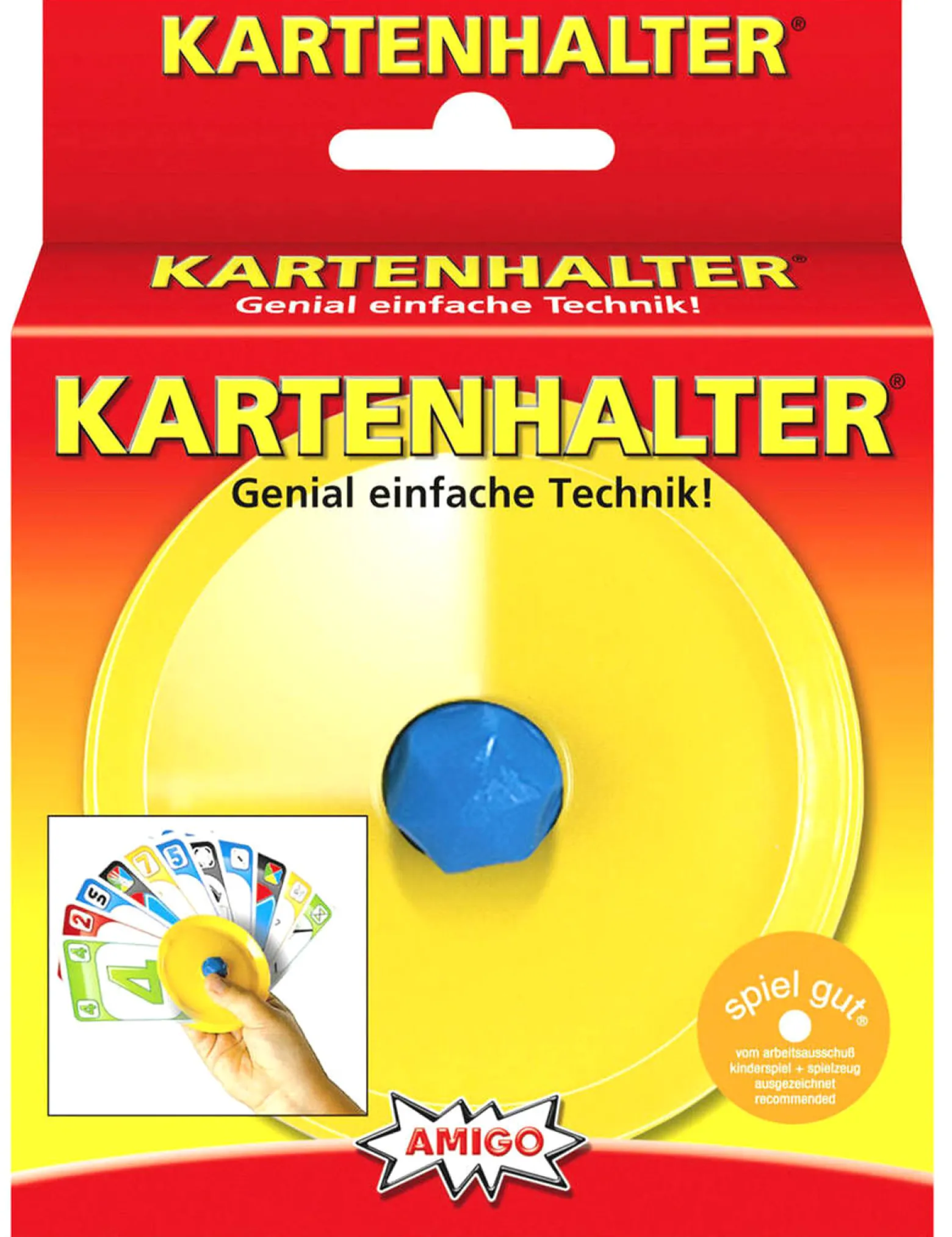 Trzymacz do kart (żółty)