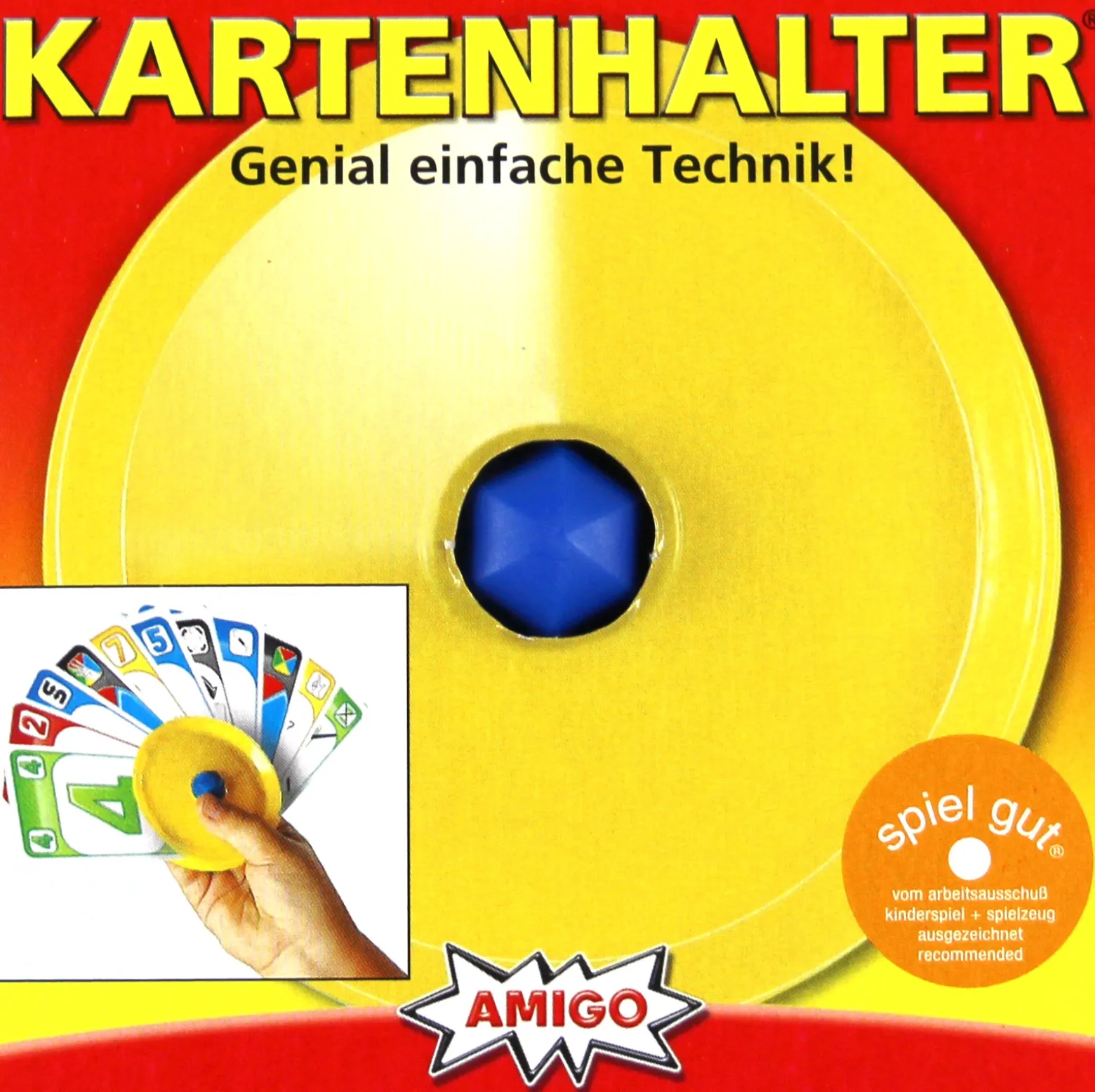 Trzymacz do kart (żółty)