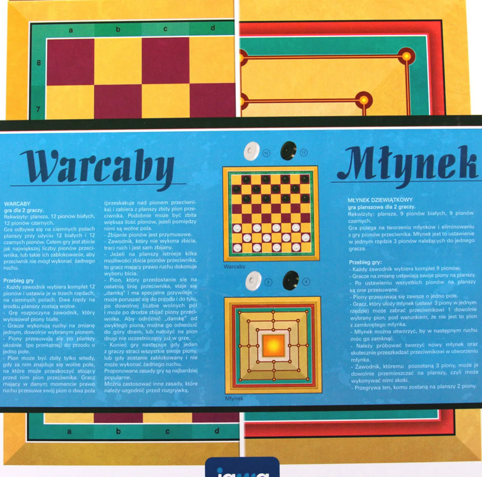Warcaby + Młynek (Jawa)